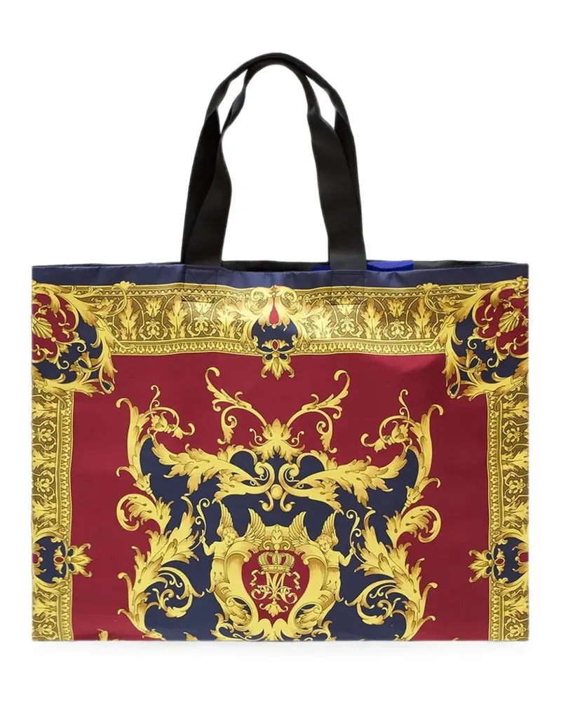 Junya Watanabe Tote Bag mit Schal-Print - Mehrfarbig Mehrfarbig