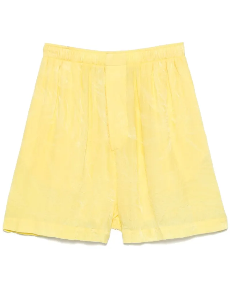 Balenciaga Shorts mit Knitteroptik - Gelb Gelb