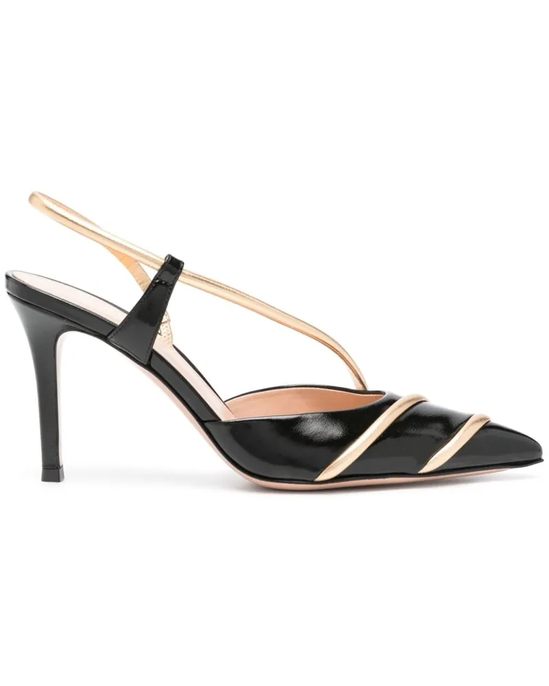 Gianvito Rossi Slingback-Pumps 85mm - Schwarz Schwarz