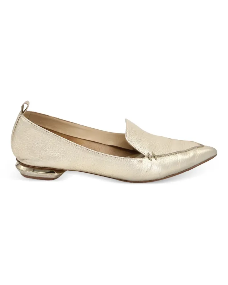 Nicholas Kirkwood Loafer mit spitzer Kappe - Gold Gold
