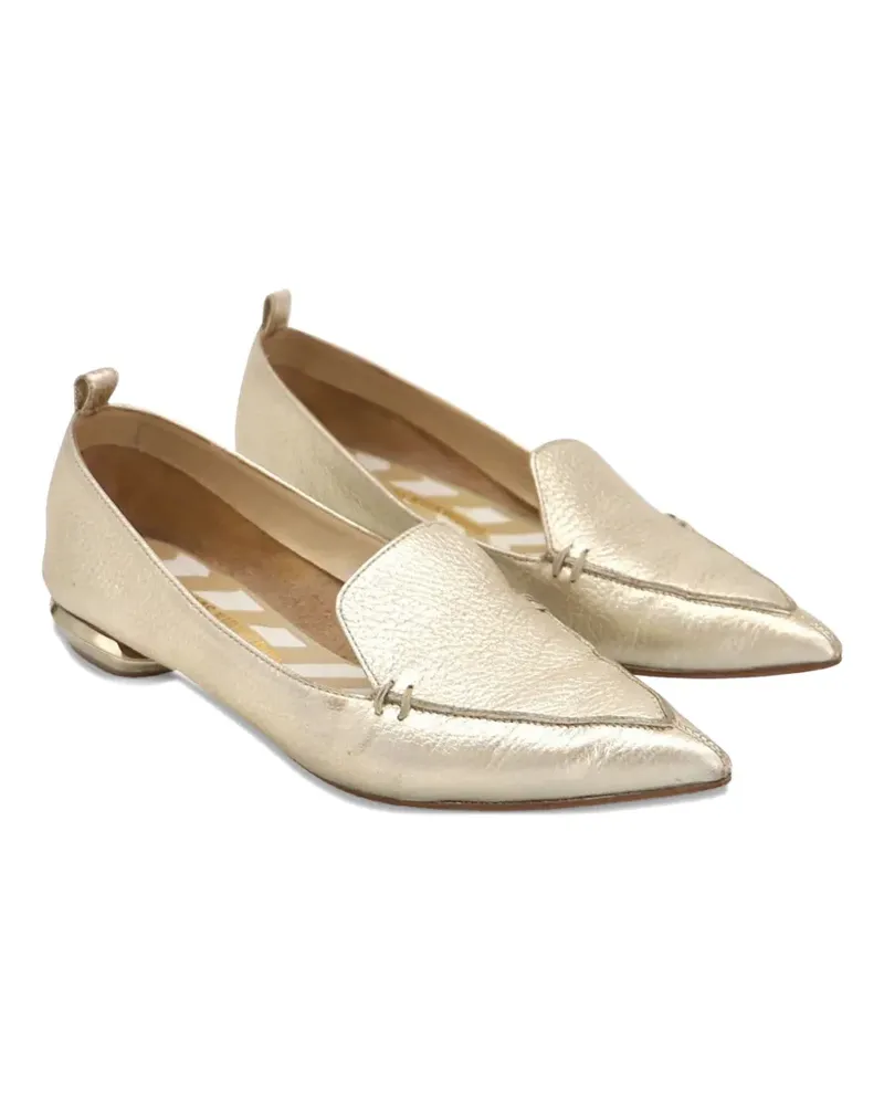 Nicholas Kirkwood Loafer mit spitzer Kappe - Gold Gold