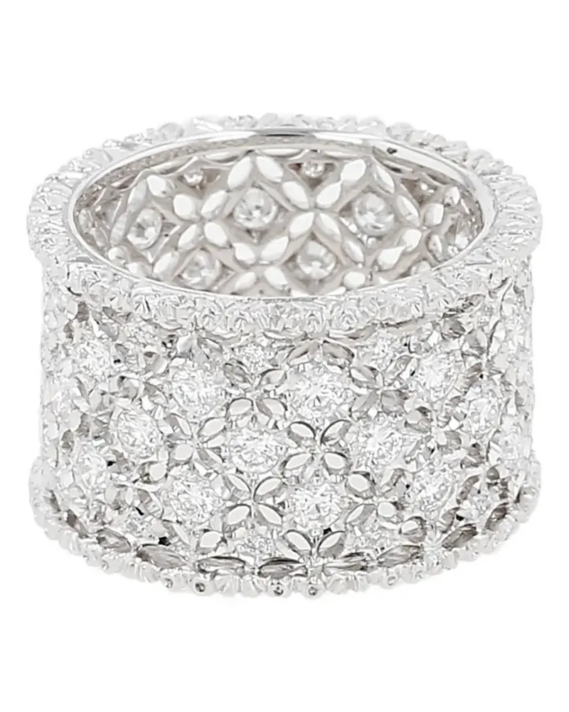 Buccellati 2010's diamond sleeve ring - Silber Silber