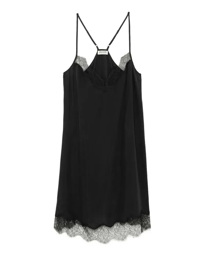 Zadig & Voltaire Respas Seidenkleid - Schwarz Schwarz