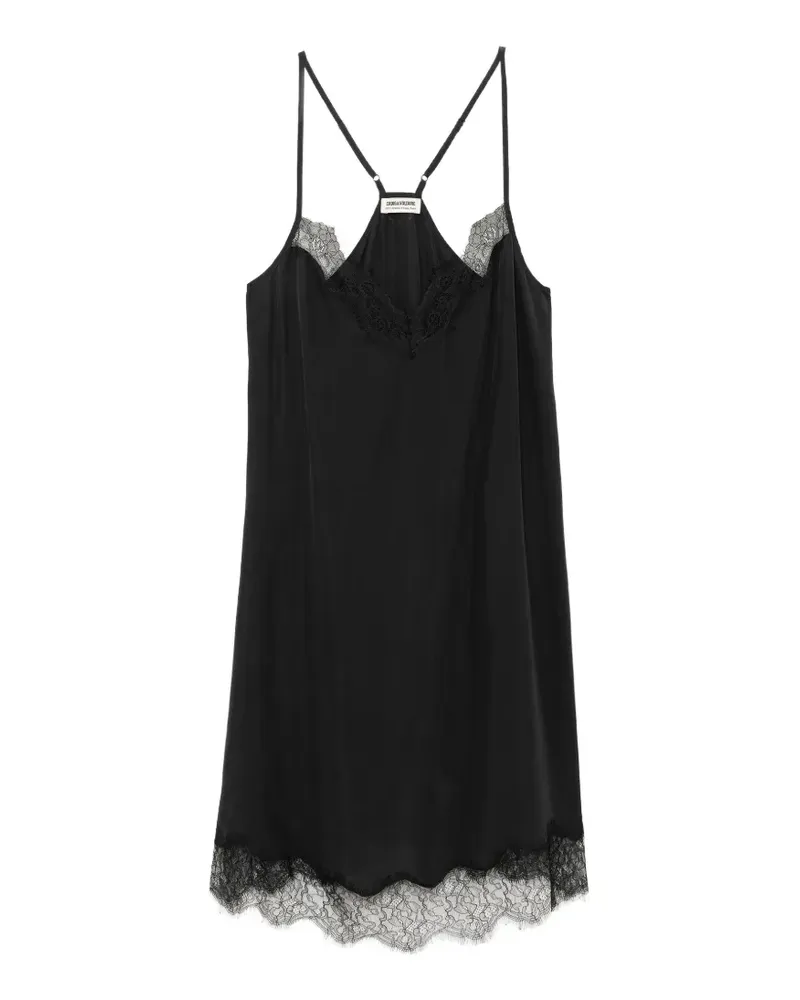 Zadig & Voltaire Respas Seidenkleid - Schwarz Schwarz