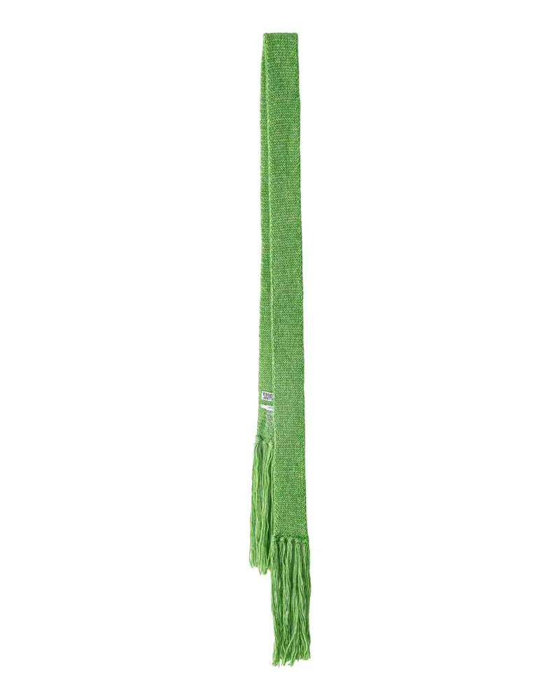 Essentiel Gestrickter Schal mit Fransen - Grün Grün
