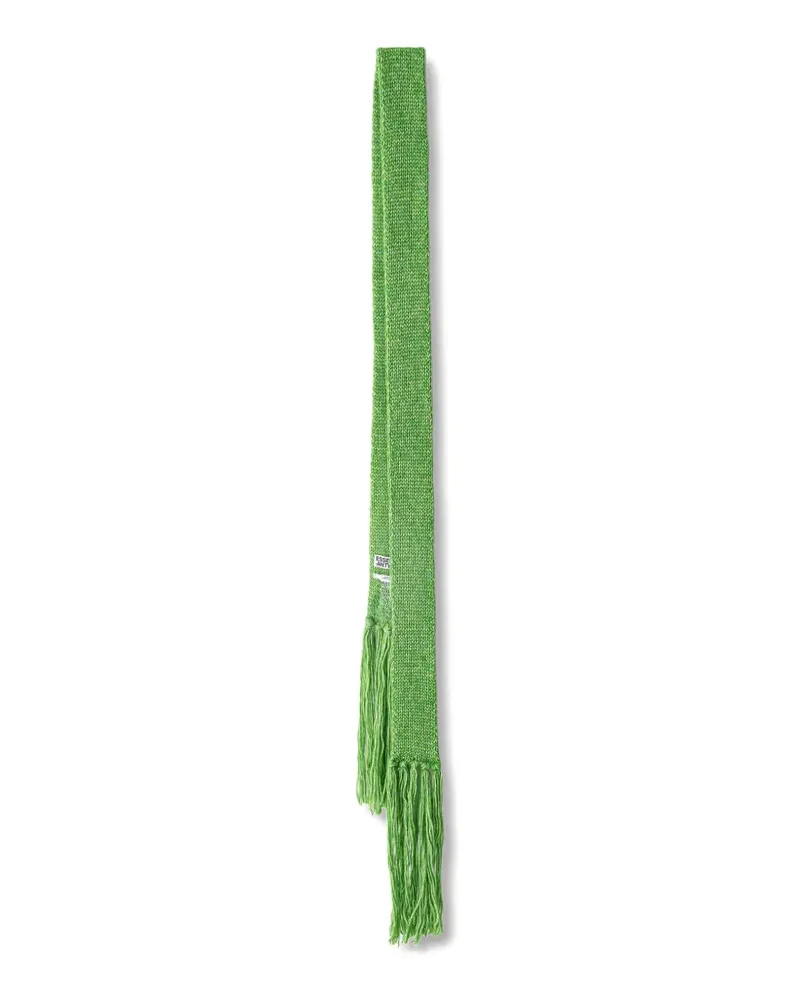 Essentiel fringed knitted scarf - Grün Grün