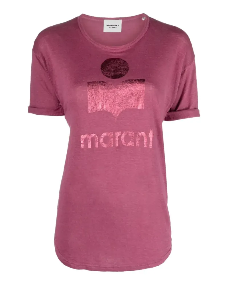 Isabel Marant logo-print T-shirt - Rosa Rosa