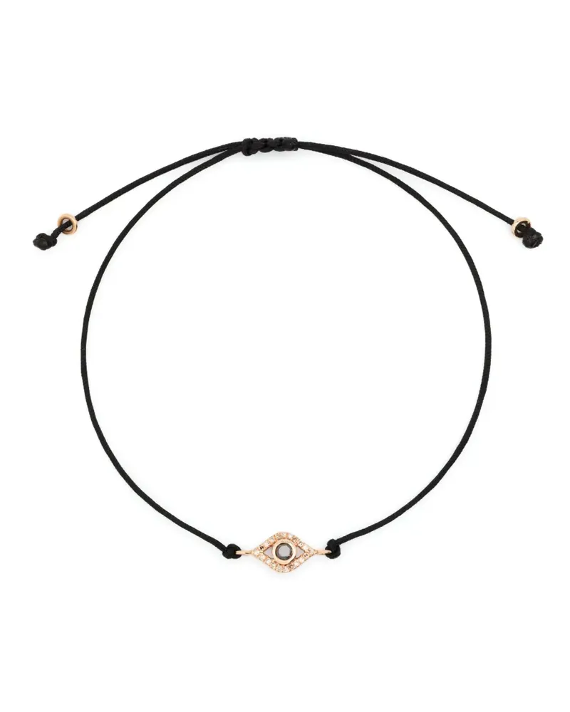 ANIL ARJANDAS 18kt Mini Evil Eye Rotgoldarmband mit Diamanten - Rosa Rosa