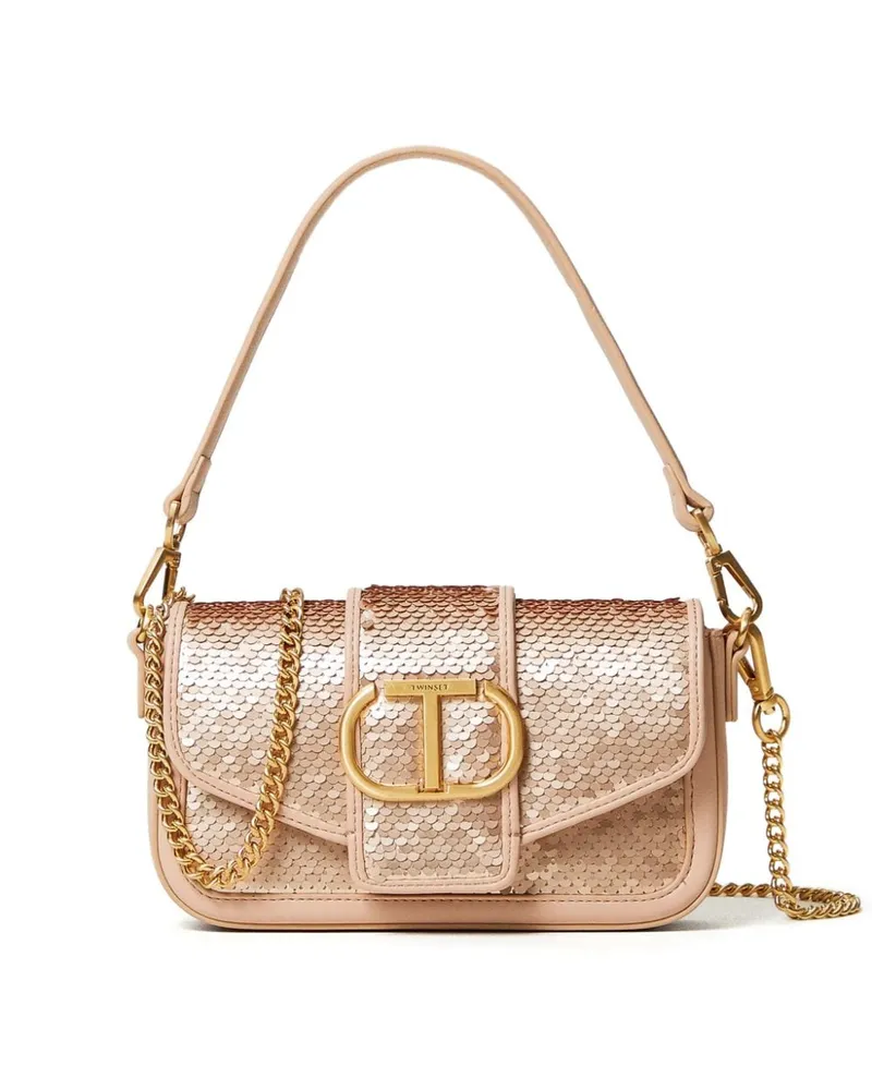 Twin-Set Amie Schultertasche - Rosa Rosa