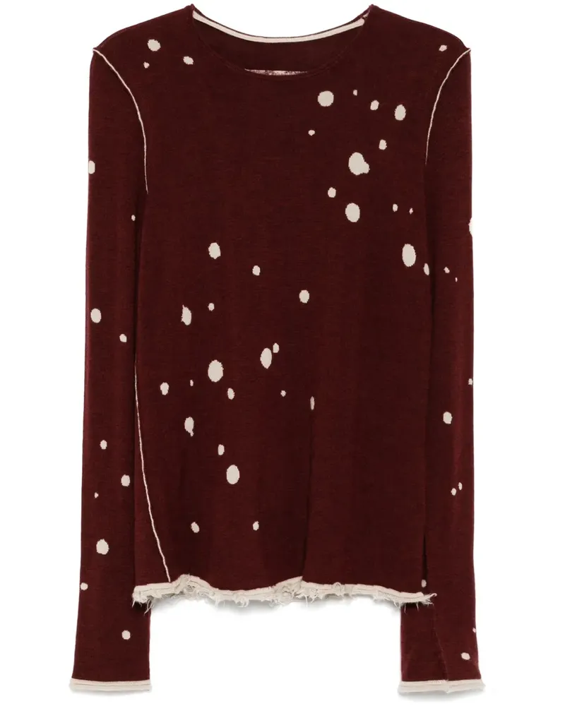 Ziggy Chen Pullover mit Rundhalsausschnitt - Rot Rot