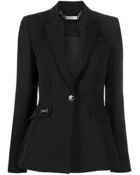 Philipp Plein Einreihiger Blazer Schwarz