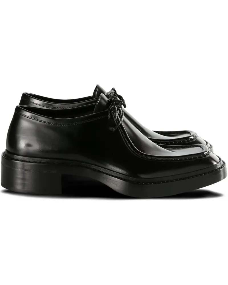 Saint Laurent lace-up leather derby shoes - Schwarz Schwarz