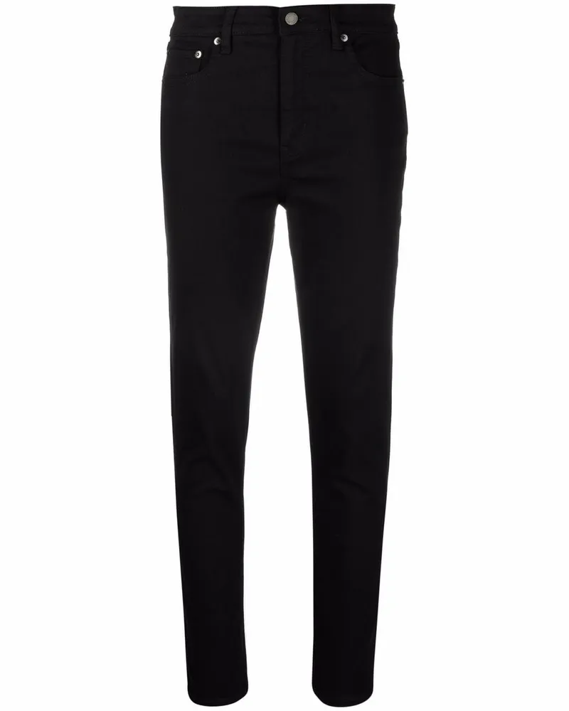 Ralph Lauren Hoch sitzende Skinny-Hose - Schwarz Schwarz