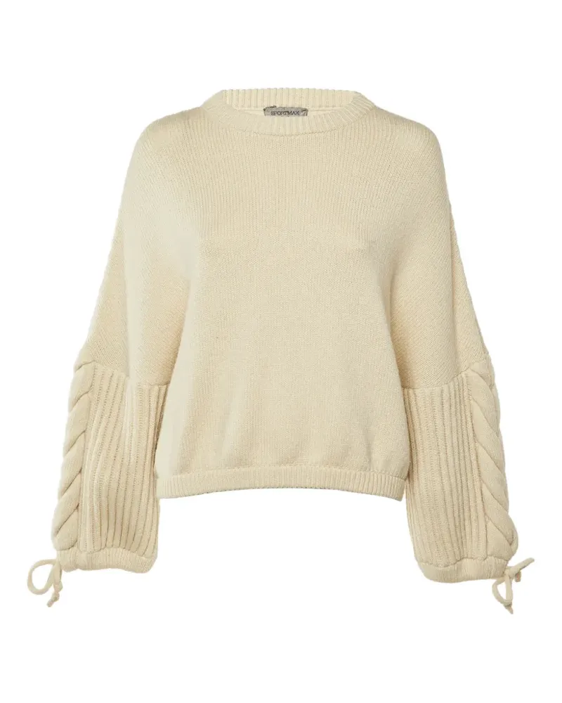SPORTMAX Pullover mit Glockenärmeln - Nude Nude