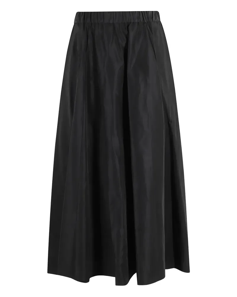 ASPESI pleated elasticated-waist midi skirt - Schwarz Schwarz