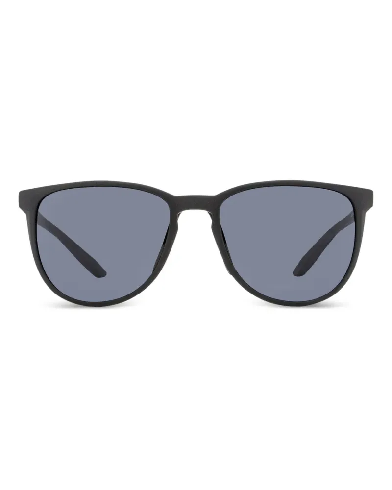Nike Sonnenbrille mit ovalem Gestell - Schwarz Schwarz