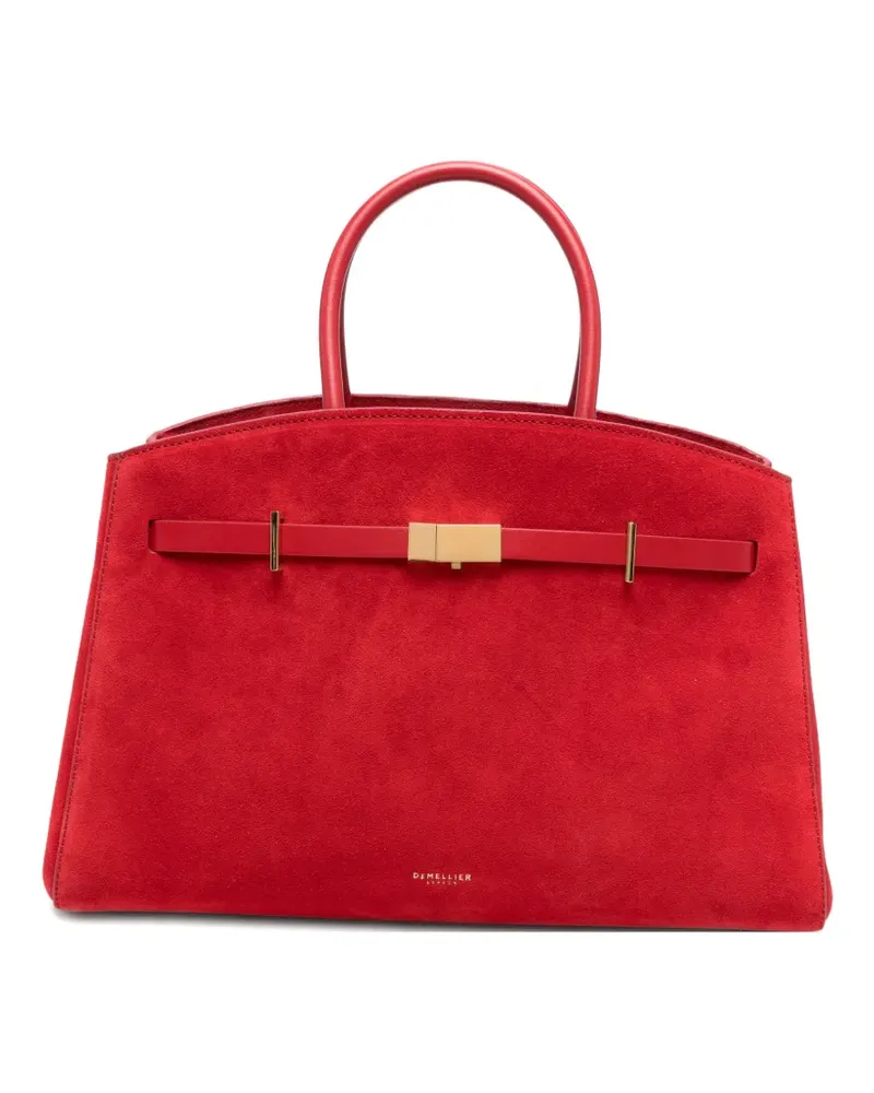 DeMELLIER midi Hudson suede tote bag - Rot Rot