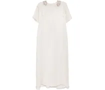Kleid mit Strasskragen - Gold