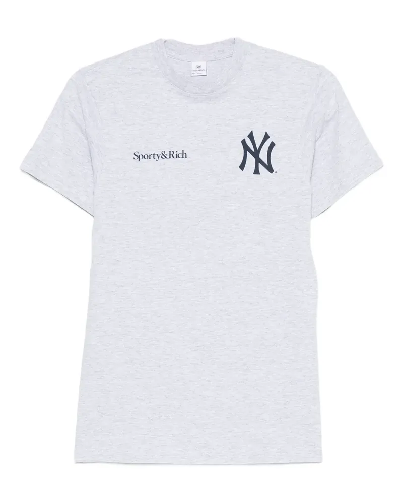 SPORTY & RICH New York Yankees T-Shirt - Grau Grau