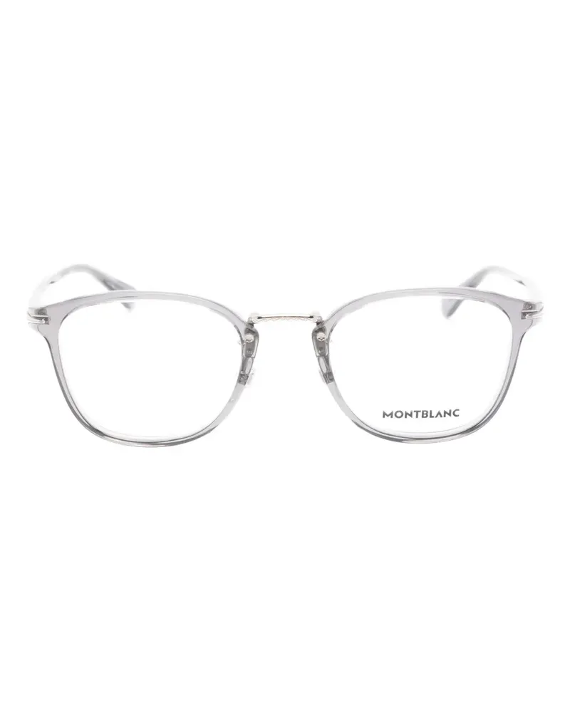 Montblanc Brille mit rundem Gestell - Grau Grau