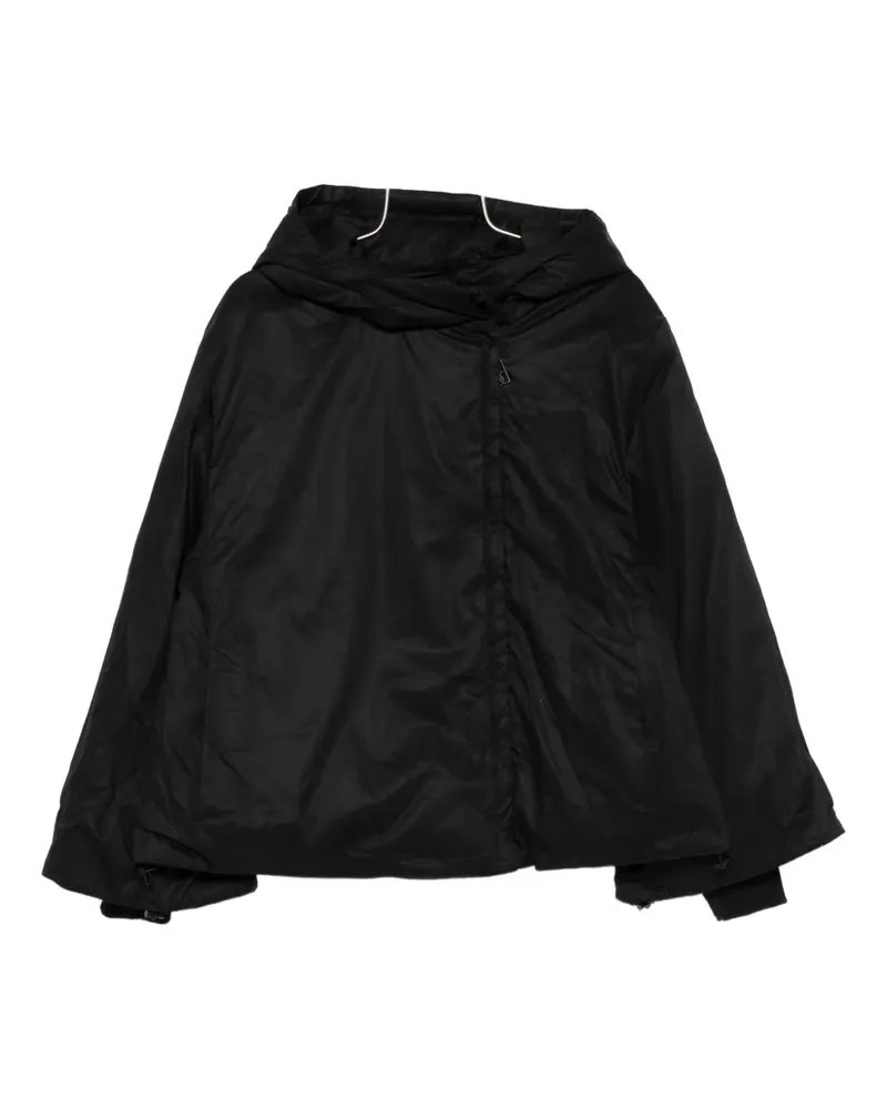 By Malene Birger hooded zip-front jacket - Schwarz Schwarz