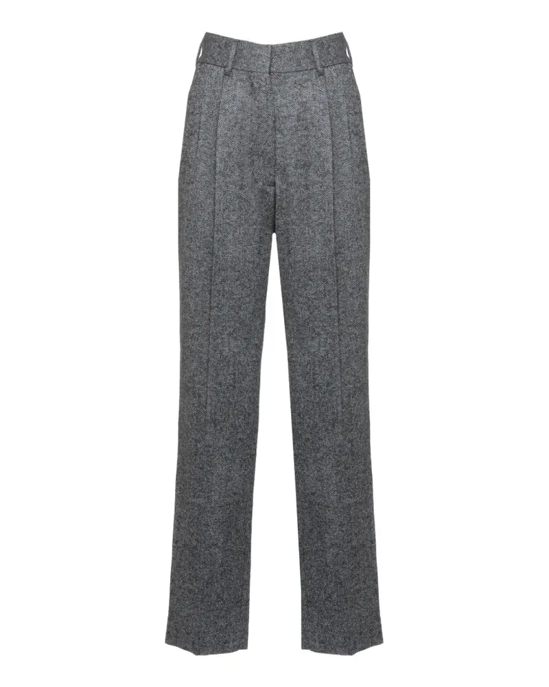 Blazé Milano Fox herringbone pleated trousers - Grau Grau