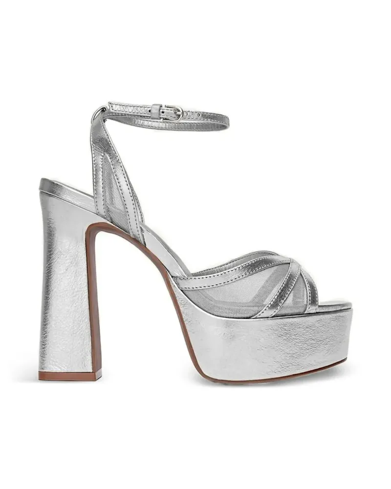 CARRANO Allure metallic-effect platform sandals - Silber Silber
