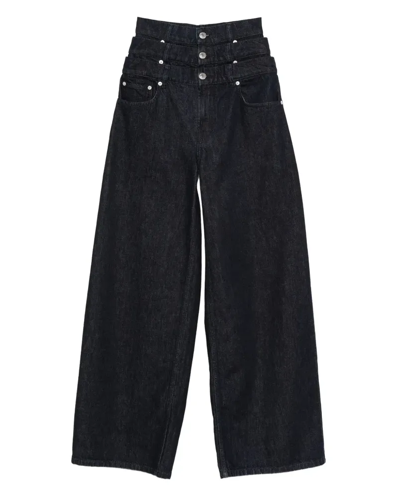 Viktor & Rolf Jeans im Layering-Look - Blau Blau