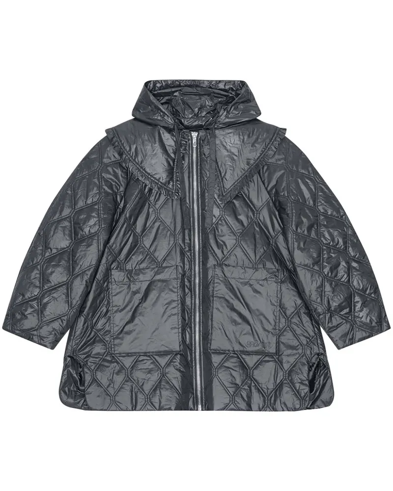 Ganni Gesteppte Jacke - Blau Blau