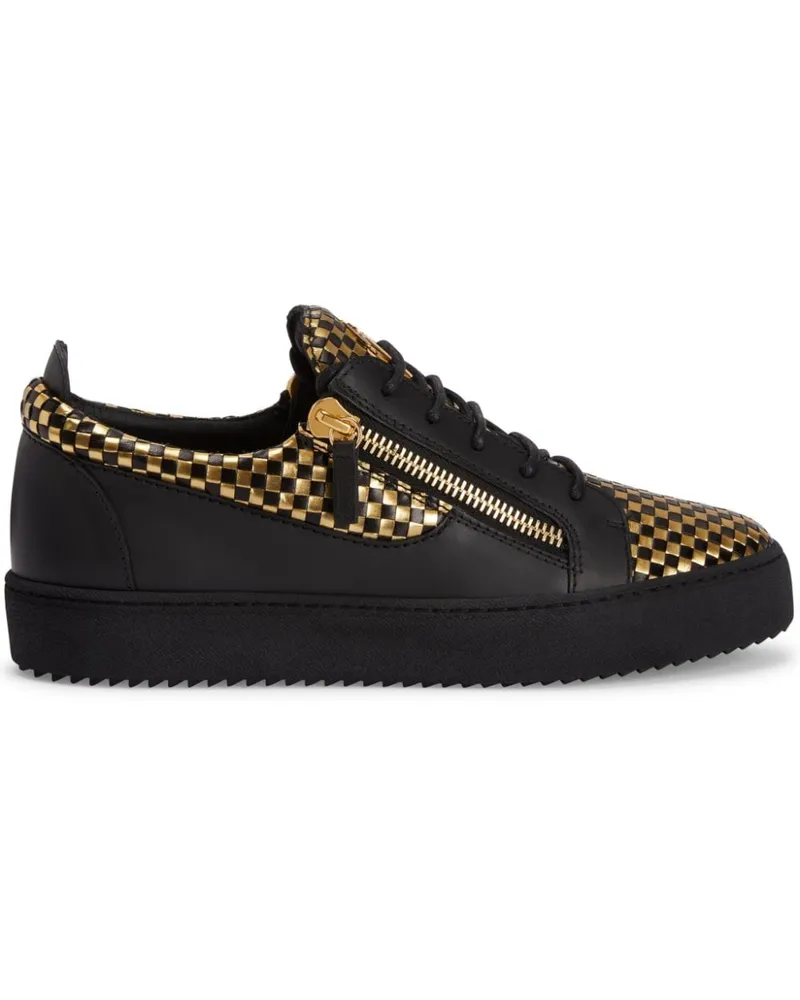 Giuseppe Zanotti Frankie Sneakers im Metallic-Look - Gold Gold