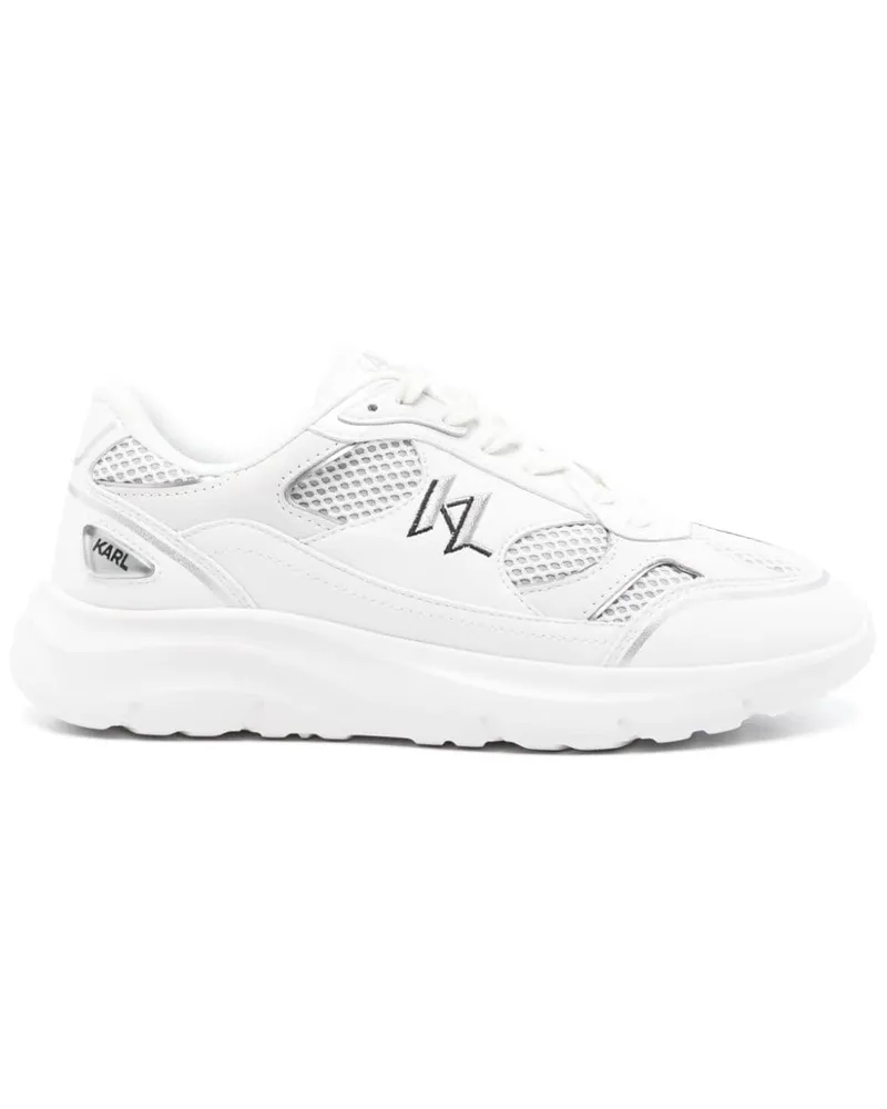 Karl Lagerfeld Sneakers mit Logo-Stickerei - Weiß Weiß