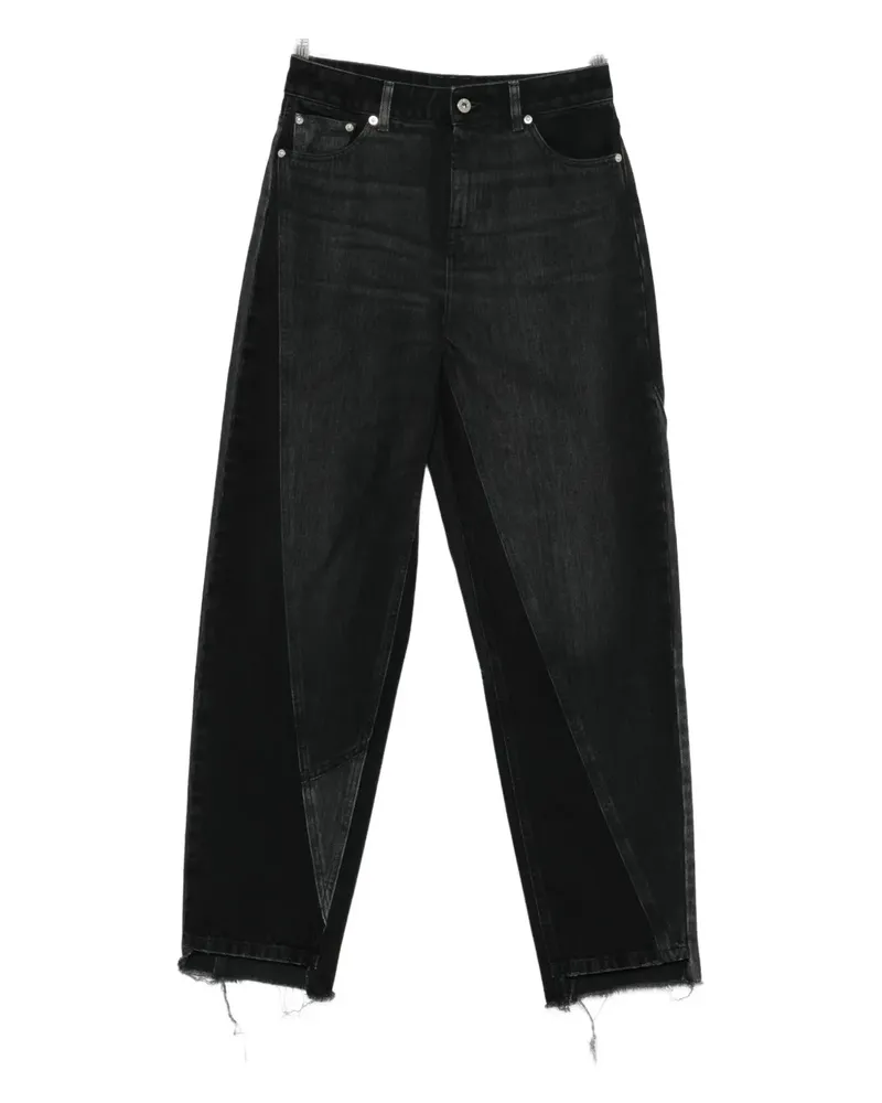 HALFBOY logo-patch jeans - Schwarz Schwarz