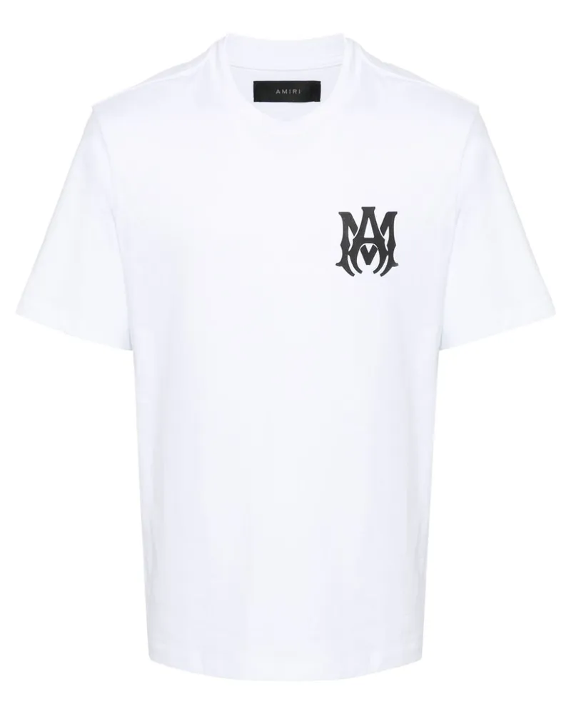 Amiri Ma Core T-Shirt mit vorstehendem Logo - Weiß Weiß
