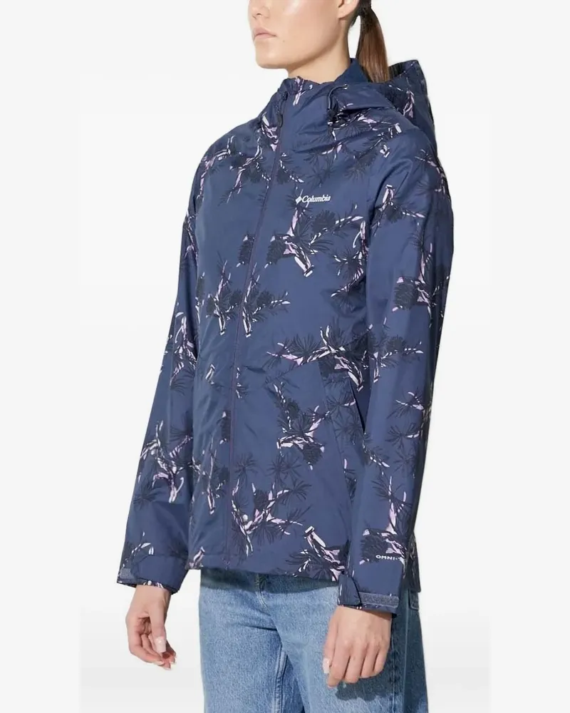 Columbia Sportswear Company Kapuzenjacke mit Kiefern-Print - Blau Blau