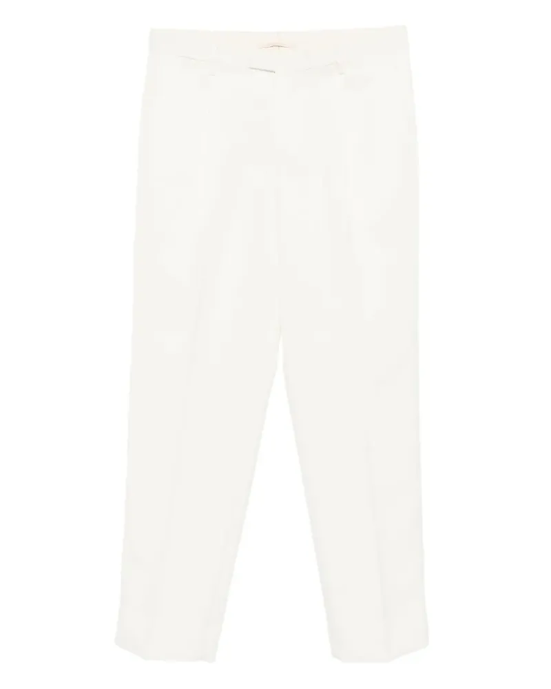 Briglia 1949 Straight-Leg-Hose mit Falten - Weiß Weiß