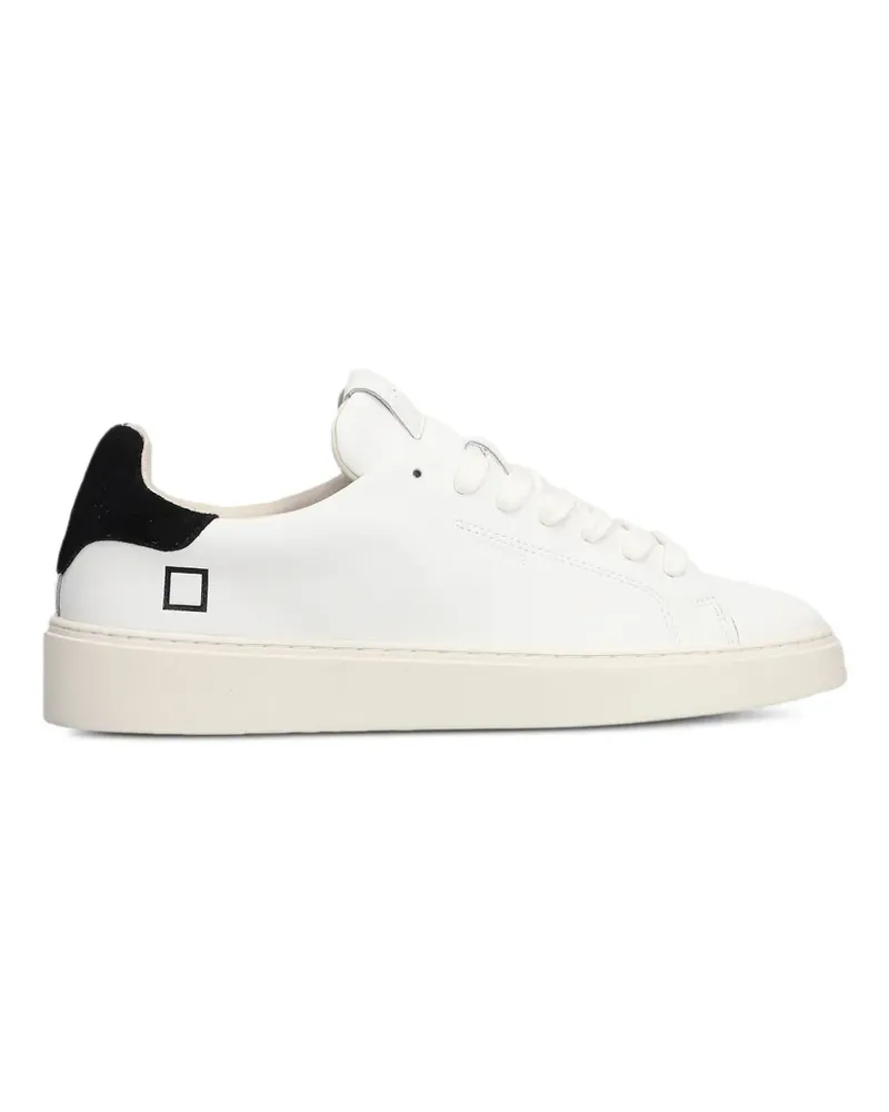 D.A.T.E. Levante Sneakers mit Kontrastabsatz - Weiß Weiß