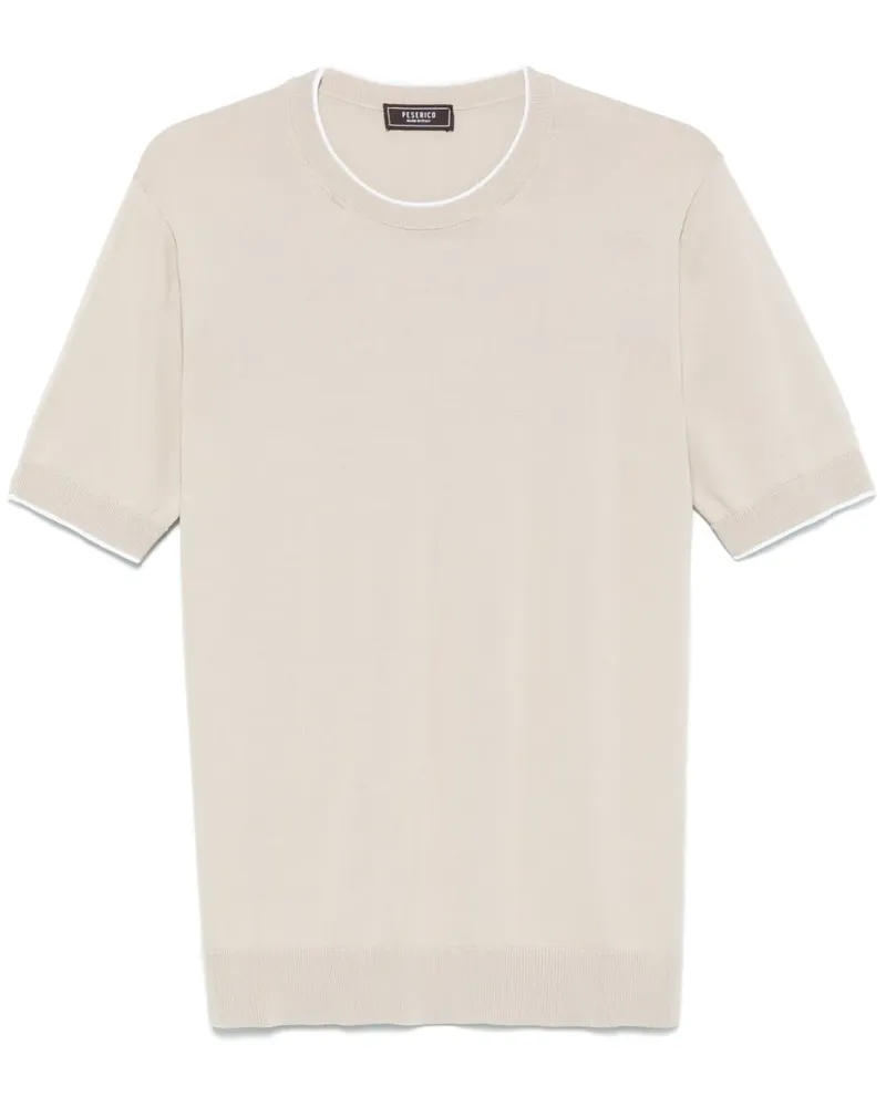 Peserico Klassisches T-Shirt - Nude Nude