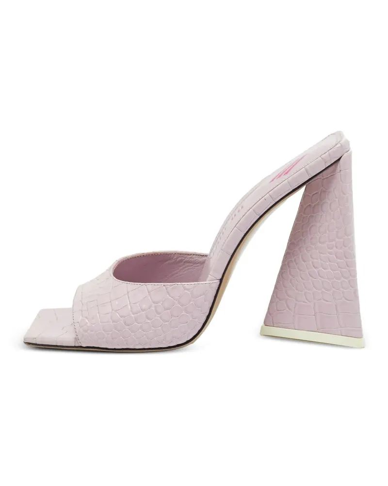 ATTICO Devon Sandalen mit Kroko-Effekt - Rosa Rosa