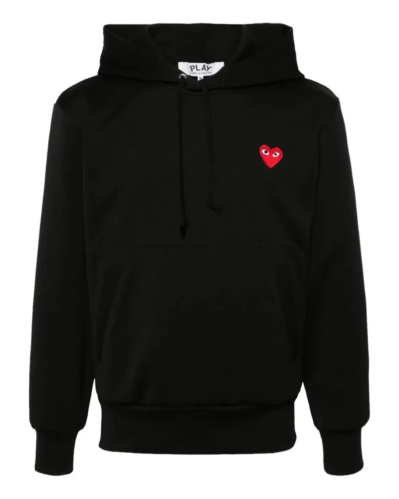 Comme des Garçons Hoodie mit Herz-Patch - Schwarz Schwarz