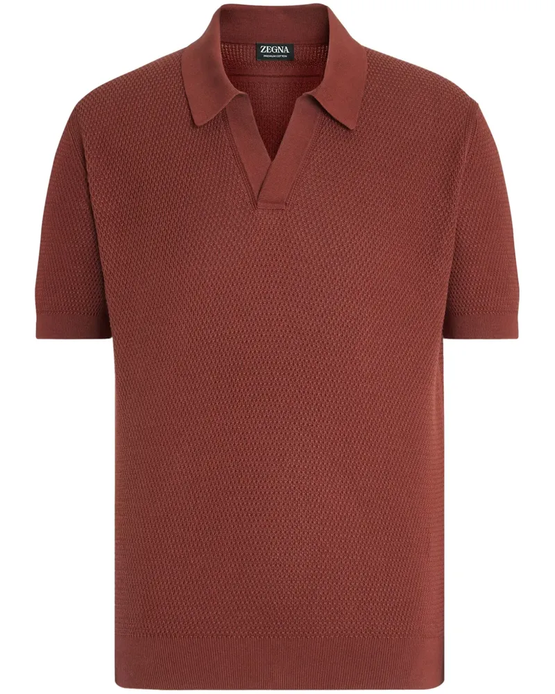 Ermenegildo Zegna Klassisches Poloshirt - Rot Rot