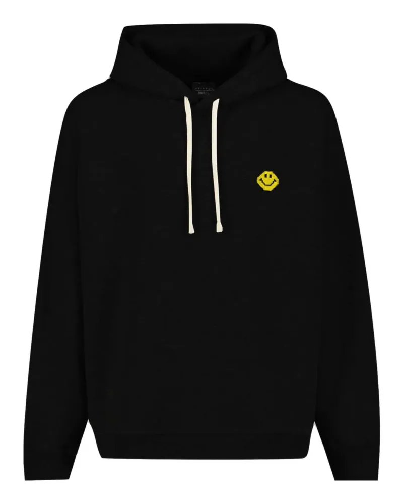 Joshua Sanders x Smiley® Pixel logo-detail hoodie - Schwarz Schwarz