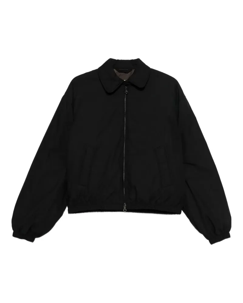 Our Legacy Avenue Puffa zip bomber jacket - Schwarz Schwarz
