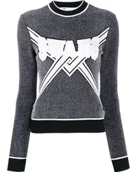 OFF-WHITE knitted logo top Grau