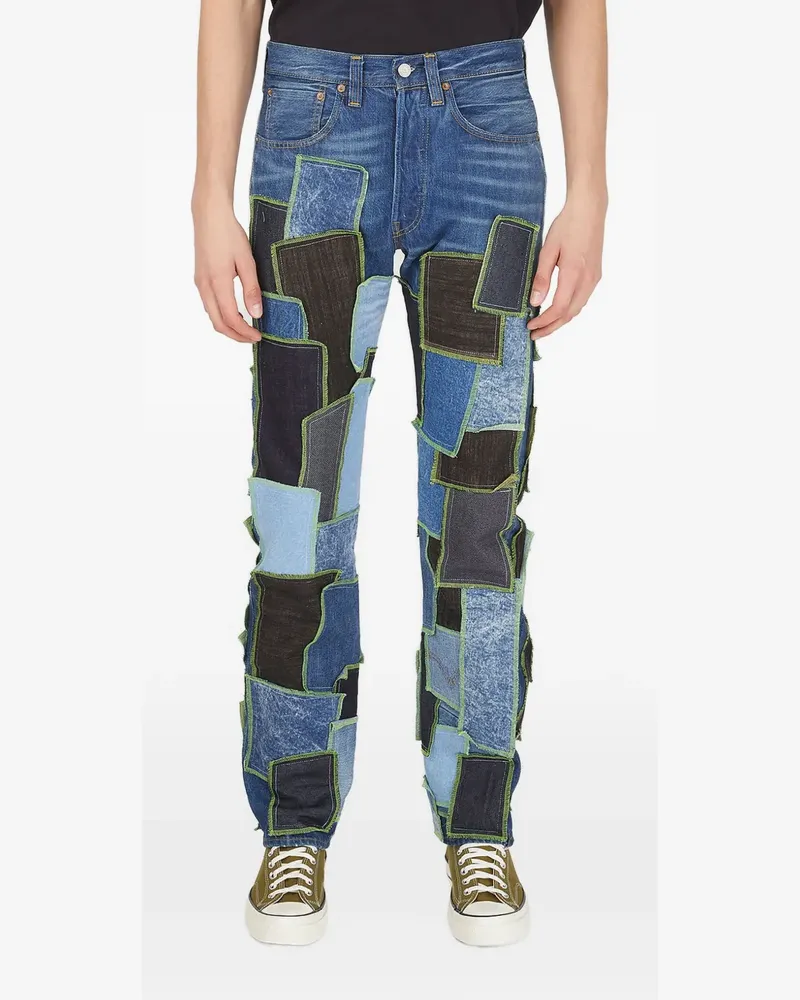 DRx FARMAxY FOR LN-CC x LEVI'S patchwork jeans - Blau Blau