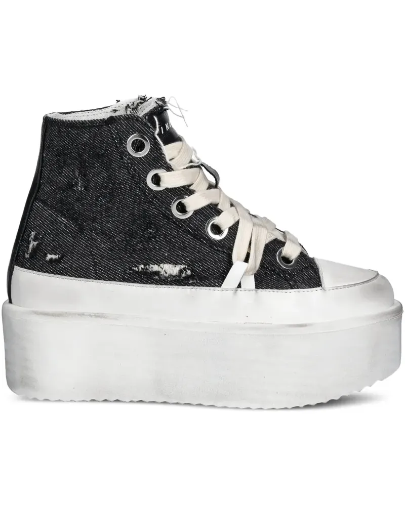 INUIKII Levy Platform Sneakers - Schwarz Schwarz
