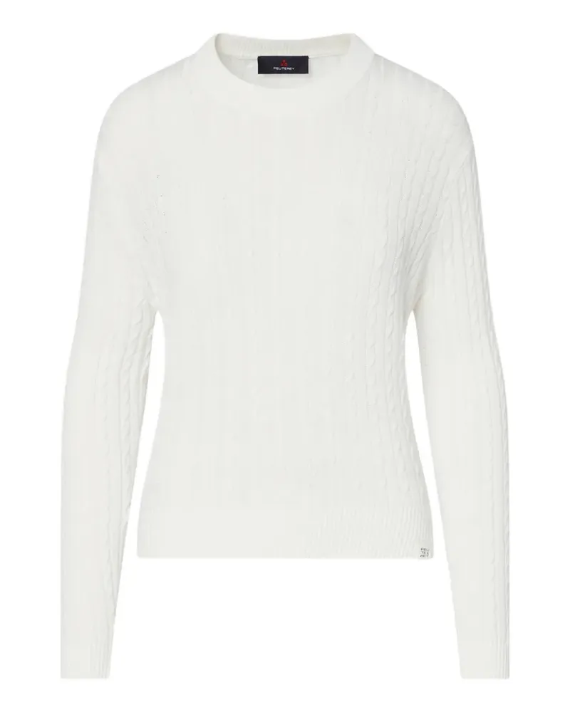 Peuterey New Forsizia Pullover mit Zopfmuster - Weiß Weiß