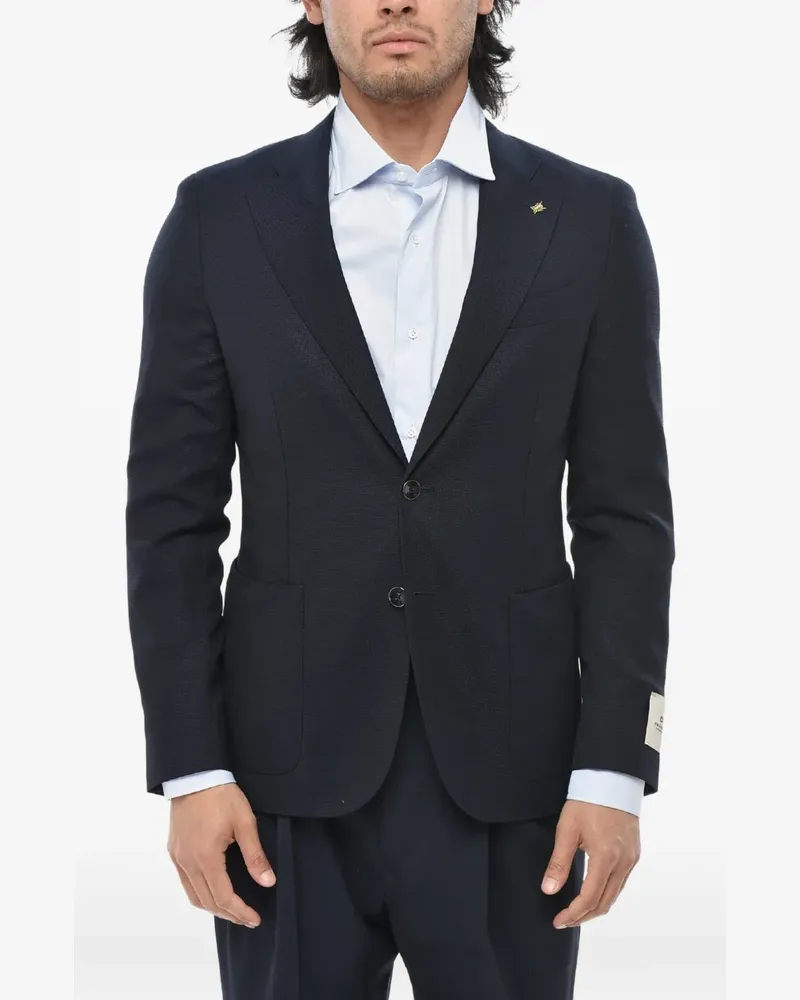 Corneliani single-breasted blazer - Blau Blau