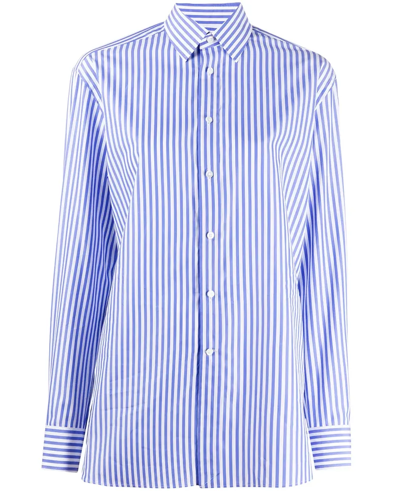 Ralph Lauren Gestreiftes Hemd - Blau Blau