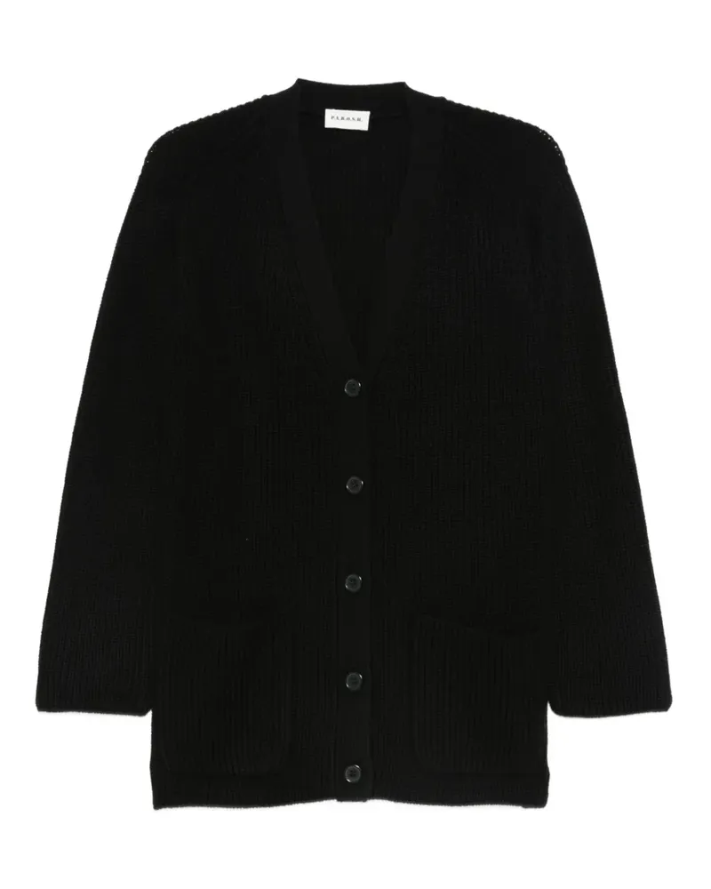 P.A.R.O.S.H. P.A.R.O H. buttoned pocket cardigan - Schwarz Schwarz