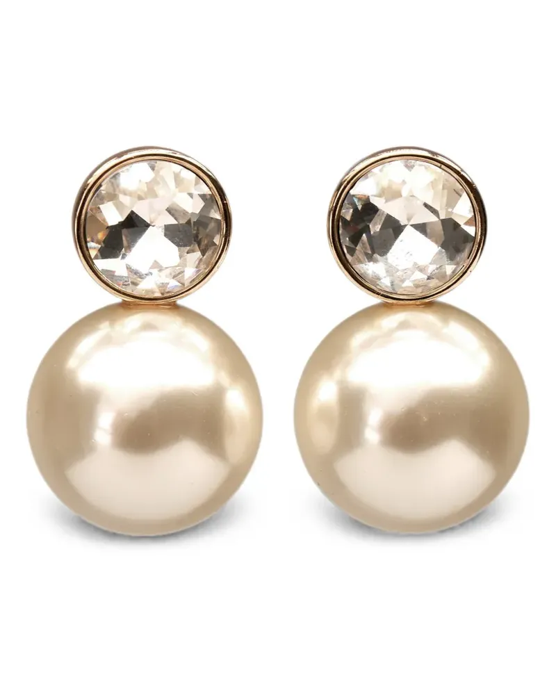 Carolina Herrera New York crystal-embellished earrings - Gold Gold